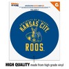 University of Missouri  Kansas City Kangaroos Logo Automotive Car Window Locker Circle Bumper Sticker - 3 of 4