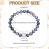 Unique Bargains Stone Paw Print Beaded Bracelet Set Dog Mom Memorial Comfortable Daily Wear Bracelets - 2 of 4