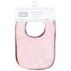 Hudson Baby Infant Girl Rayon from Bamboo Bib with Waterproof Lining 10pk, Pink Yellow, One Size - 2 of 4