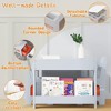 Garvee 4-in-1 Wooden Activity Table & 2 Chairs with Storage Drawer Detachable Tabletop,Kids Table and Chair Set - 4 of 4