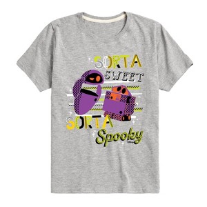 Boys' Disney Halloween Sorta Sweet Short Sleeve Graphic T-Shirt - Athletic Heather - 3T - 1 of 4