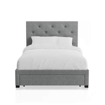 Glasswi Upholstered Platform Bed with Drawer - HOMES: Inside + Out