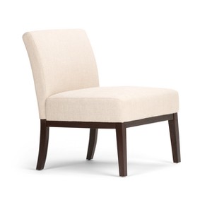 Seville Accent Chair Natural Linen Look Fabric - Wyndenhall