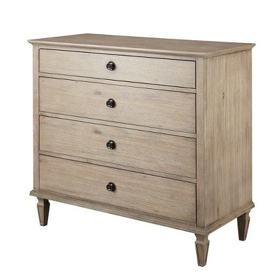 NicBex 4 Drawer Dresser for Bedroom,Modern Style Drawers with Black Round Handle,Dressers for Kids Room,Living Room,Entry and Hallway,Natural