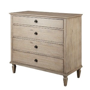 NicBex 4 Drawer Dresser for Bedroom,Modern Style Drawers with Black Round Handle,Dressers for Kids Room,Living Room,Entry and Hallway,Natural - 1 of 4