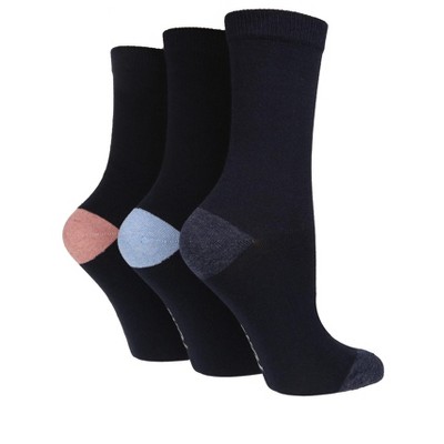 Women's Heel & Toe Crew Sock | Size Women's 5-9 - Navy
