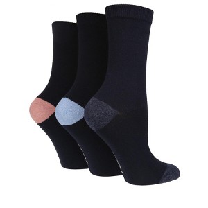Women's Heel & Toe Crew Sock | Size Women's 5-9 - Navy - 1 of 3