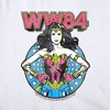 Wonder Woman 84 Star Circle Women's Cap Sleeve Baby Rib Crop Top White - 3 of 4