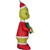 Grinch Christmas Airblown Inflatable as Santa w/Wreath Dr. Seuss, 4 ft Tall, Multicolored - 3 of 4