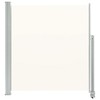 vidaXL Patio Retractable Side Awning 55.1"x118.1" Cream - 2 of 4