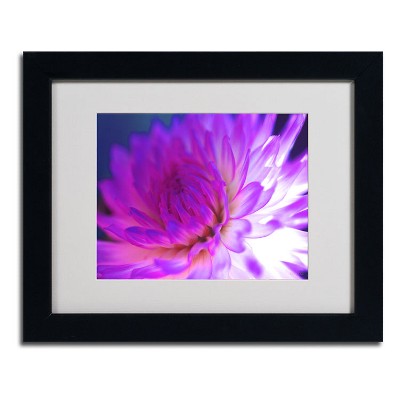 Trademark Fine Art -Kathy Yates 'Mod Dahlia' Matted Framed Art