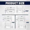 MaseiKar 25/30/35/40 Quart Rotomolded Cooler - 100+ Hrs Ice Retention, UV Resistant, 310LB Capacity, Leakproof for Camping, Beach, Tailgating - 3 of 4