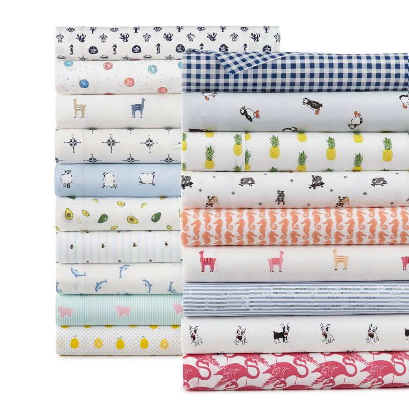 Printed Pattern Percale Cotton Sheet Set - Poppy & Fritz, 6 of 7