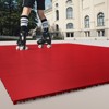 VEVOR Dryland Tiles for Hockey Floor Mat, 12 x 12 in 8 Pcs Interlocking Versatile Training Surface, Dance Floor Tiles, Hockey Training Equipment - 2 of 4