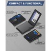 Wallet for Men, Minimalist Slim Mens Wallet with Money Clip, RFID Blocking Smart Pop Up Card Wallet with ID Window - 3 of 4