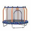 Belatt 55" Kids Indoor/Outdoor Trampoline with Safety Net & Basketball Hoop – Blue - 3 of 4