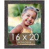 PosterPalooza | Shabby Chic Black Picture Frame - UV Acrylic, Foam Board Backing, Hanging Hardware - 2 of 4