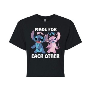 Women's - Lilo and Stitch -  Cropped Graphic T-Shirt - 1 of 4