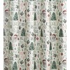 Kate Aurora Holiday Living Sparkly Metallic Christmas Santa Fabric Shower Curtain - 3 of 3