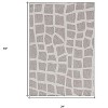 HomeRoots 3' X 5' Gray and Ivory Cobblestone Area Rug - 3 of 4