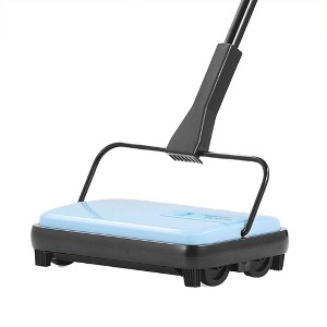 JANSNO Large Capacity Manual Carpet Sweeper - Non-Electric, with Comb, Cleans Dust/Pet Hair - 1 of 4