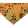 Okuna Outpost Happy Holidays Coco Coir Non Slip Christmas Doormat for Outdoor Entrance, Christmas Decor, 17 x 30 In - 4 of 4