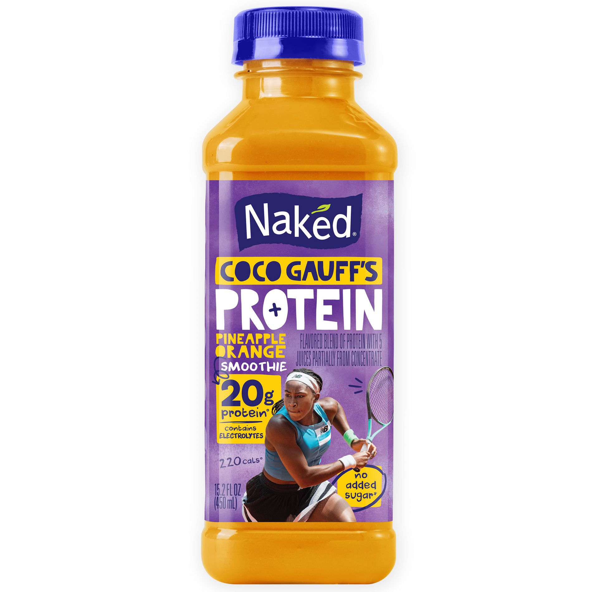 Naked Juice Pineapple Orange Coco Gauff's Protein Smoothie - 15.2 fl oz