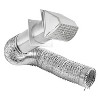 Lambro® 4-In. x 8-Ft. UL® 2158A Transition Duct Vent Kit in White - 4 of 4