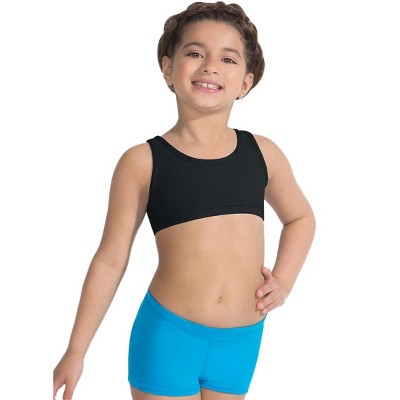 Capezio Black Team Basics Racerback Bra Top - Girls Small