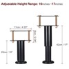 Unique Bargains Metal Adjustable Steel Multi-layer Non-slip Bed Frame Center Support Legs 2 Pcs - 2 of 4
