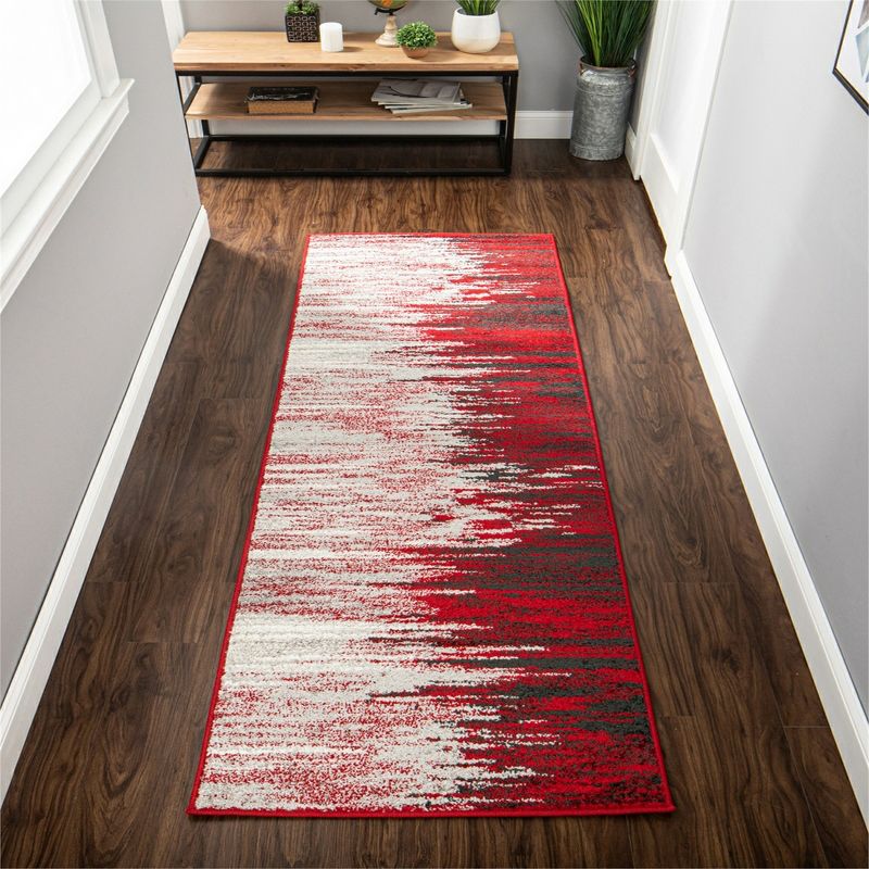 Abstract Multi-Color Modern Contemporary Transitional Eclectic High-Traffic Long-Lasting Indoor Area Rug by Blue Nile Mills, 2 of 10