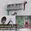 Munora 4-Piece Heavy Duty Wall Hook Set - Universal Steel Garage Hooks with PVC Coating for Garden Tools, Hoses & Power Equipment - 2 of 4