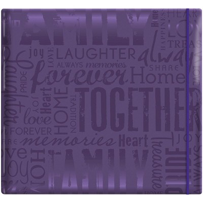 MBI Gloss Post Bound Album 12"X12"-Family - Purple