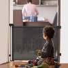 Angel Sar Retractable Baby & Pet Gate, 34In x 61In, See-Through Mesh with One-Hand Operation, for Indoor Outdoor Doorways and Stairwells - 2 of 4
