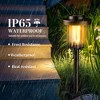 Gigalumi 6-Pack Solar Pathway Lights, IP65 Waterproof Outdoor Garden Lighting with Warm White Glow for Walkways, Yards & Porches - 2 of 4