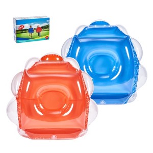 VEVOR Inflatable Bumper Balls 2-Pack, 2FT/0.6M Body Sumo Zorb Balls for Kids, Durable PVC Human Hamster Bubble Balls - 1 of 4