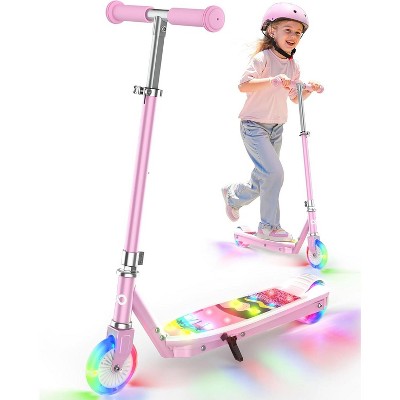Mastgoal Electric Scooter for Kids with Adjustable Handlebar and LED Lights