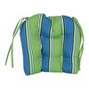 Blazing Needles, 16-inch Spun Polyester Patterned Outdoor U-shaped Tufted Chair Cushions (Set of 2) - 2 of 2