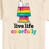Men's - Peanuts - Live Life Colorfully Short Sleeve Graphic T-Shirt - 2 of 4
