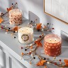 3-Wick 14oz Vanilla Pumpkin Jar Wreath with Lid Halloween Candle Off-White - Hyde & EEK! Boutique™ - image 2 of 3