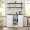 Buffet Cabinet with Storage, Coffee Bar Cabinet with 3 Drawers - 4 of 4