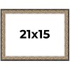 PosterPalooza | Ornate Silver Picture Frame - UV Acrylic, Backing Board, Hanging Hardware Included - 2 of 4