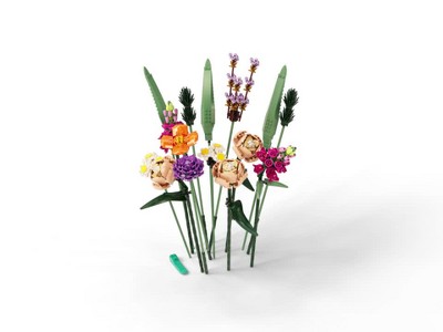 KEAYO Vaso da costruzione modello per bouquet, set da 400 pezzi,  compatibile con Lego 10280 Creator Expert