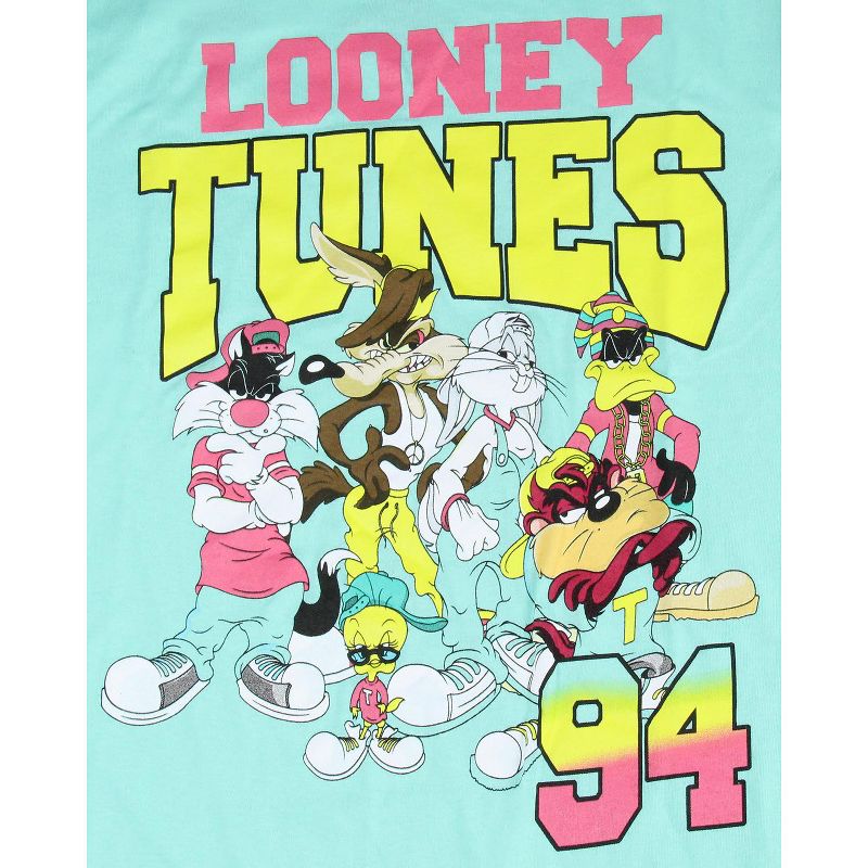 Looney Tunes Men's Characters In 90s Streetwear Graphic Design T-Shirt Adult, 3 of 4