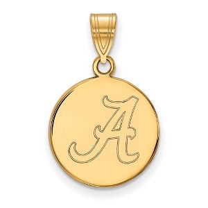 Black Bow Jewelry 10k Yellow Gold Alabama Crimson Tide NCAA Medium Pendant - 1 of 3