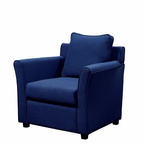 Cabico Upholstered Accent Chair Royal Blue - miBasics