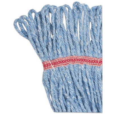 Large Blue Cotton Synthetic Wet Mop Head
