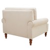 NicBex Accent Chair with Backrest, Upholstered Armchair Comfy Sofa Chair for Living Room, Bedroom - 4 of 4