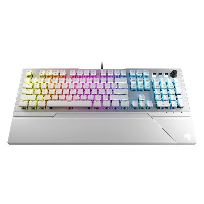 ROCCAT Vulcan 122 Aimo PC Gaming Keyboard Brown Titan Switch - White/Silver