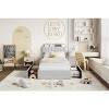 Upholstered Platform Bed Frame with Storage Headboard & Drawers, Velvet Fabric Bed for Kids/Teens, Solid Wood Slats, Low Profile - 2 of 4
